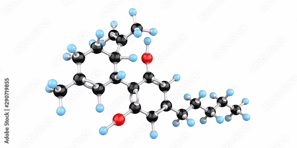 CBD Molecule, Cannabidiol CBD Molecule, Cannabidiol