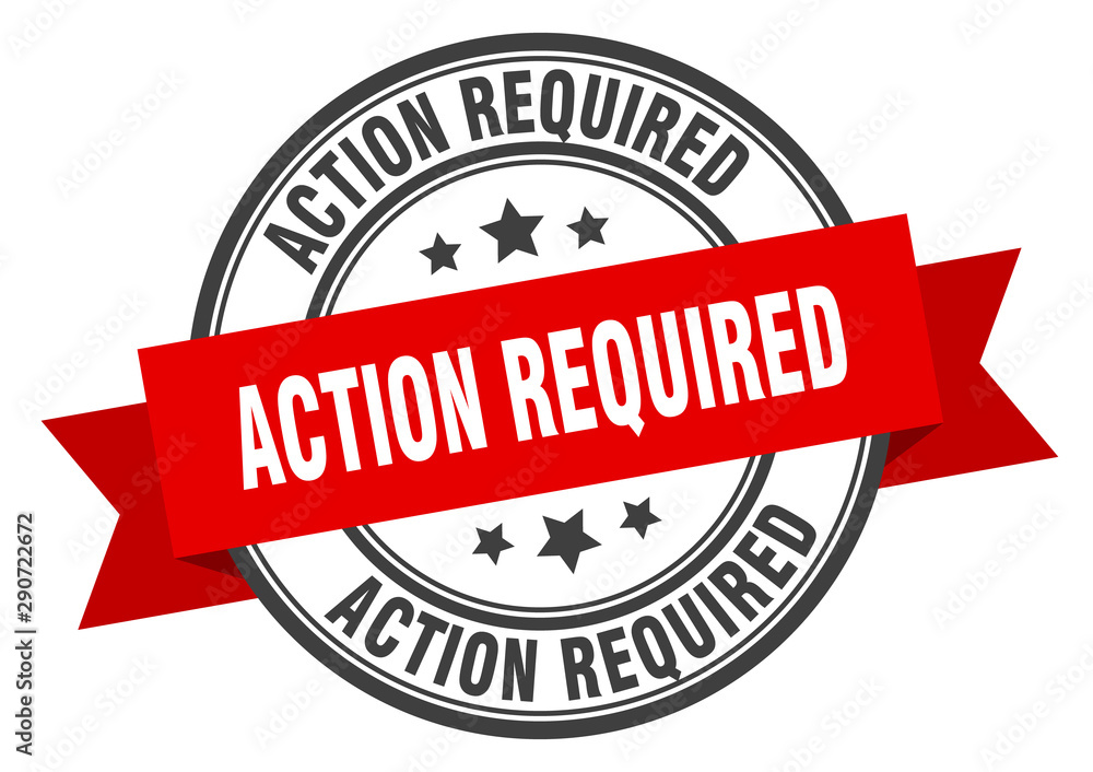action required label. action required red band sign. action required action required label. action required red band sign. action required
