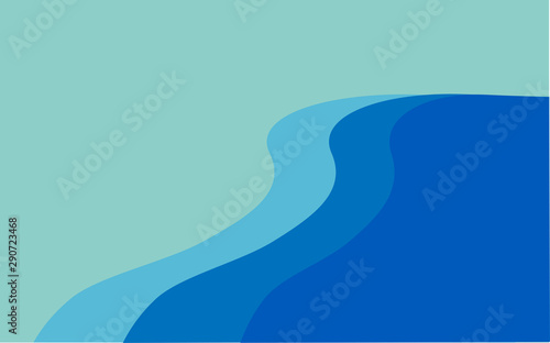 Blue background, abstract concept vector illustration