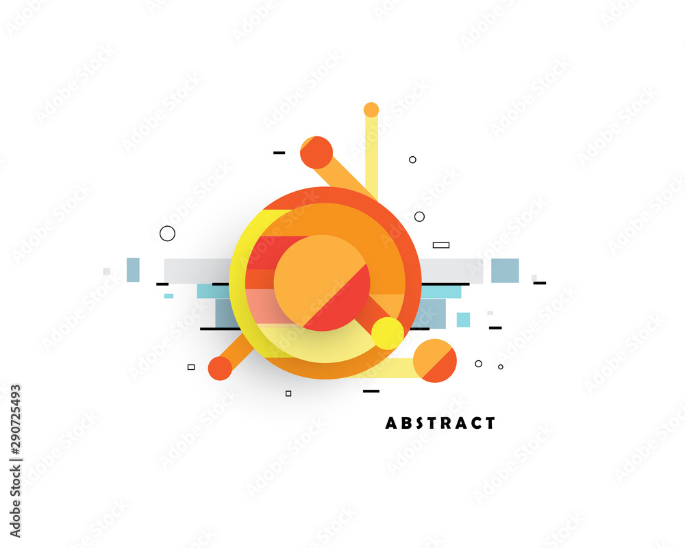 Fototapeta premium Abstract circle vector design