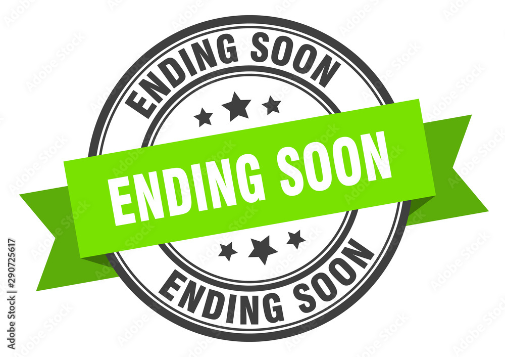 ending soon label. ending soon green band sign. ending soon ending soon label. ending soon green band sign. ending soon