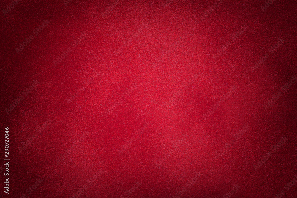 Dark red matte background of suede fabric, closeup. Dark red matte background of suede fabric, closeup.
