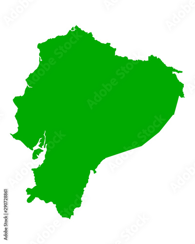 Karte von Ecuador