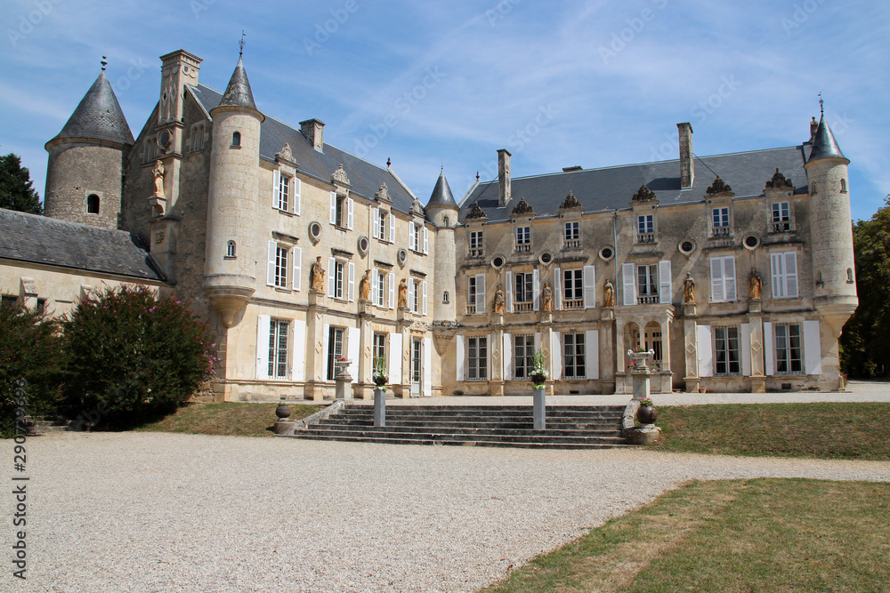 medieval and renaissance castle (terre-neuve) in fontenay-le-comte (vendée - france) 