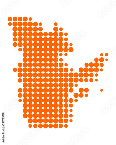 Karte von Quebec
