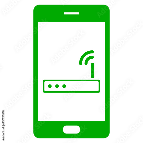 Router und Smartphone