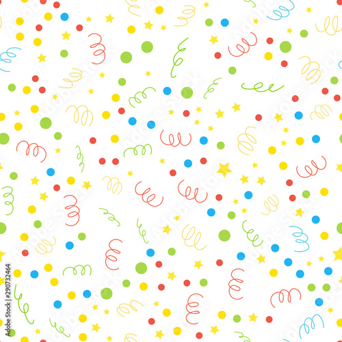 Seamless pattern. Celebration background. Vector illustration.