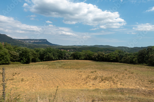 The green way of the carrilet path of Olot photo