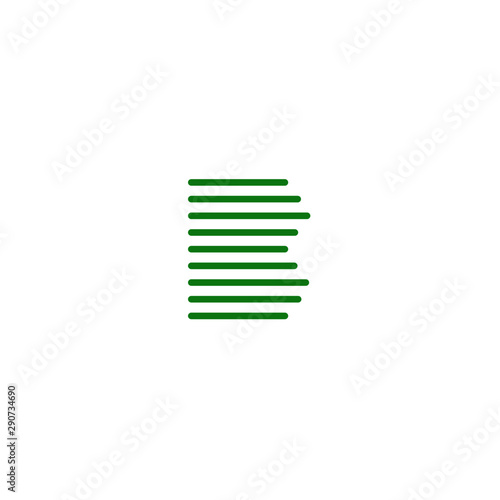B initial letter, modern logo design template