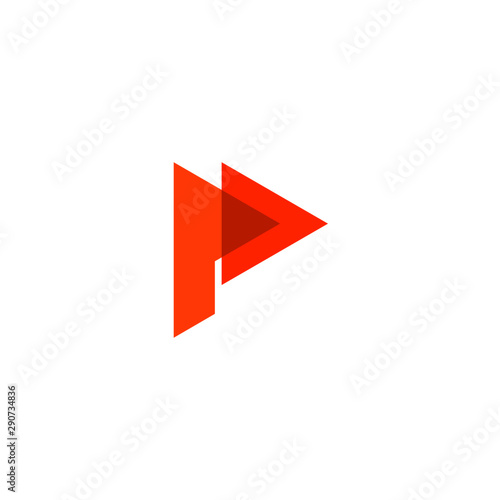 Free Download P initial letter, modern logo design template - GFXLoad