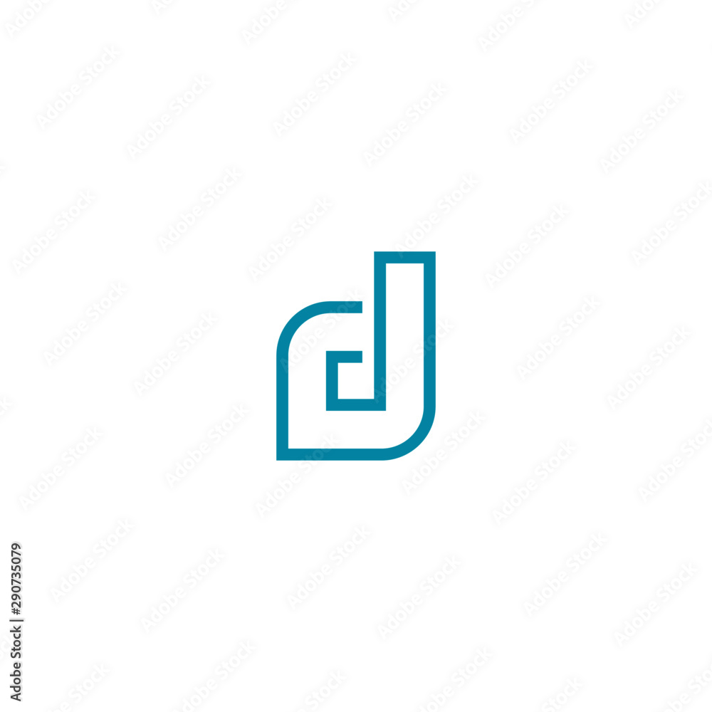 D initial letter, modern logo design template D initial letter, modern logo design template