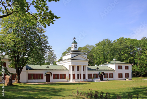 Oginsky palace and park complex near Smorgon in Belarus