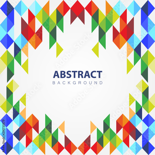 Abstract triangular background, Colorful geometric pattern.