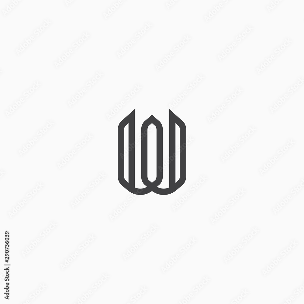 Letter W Logo Icon Design Template. Abstract, Monogram and Modern Letter W Logo Icon Design Template. Abstract, Monogram and Modern