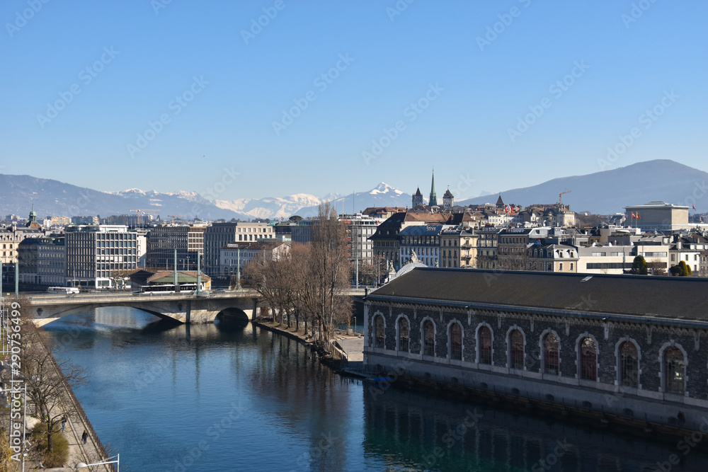 View of Geneva, Switzerland.