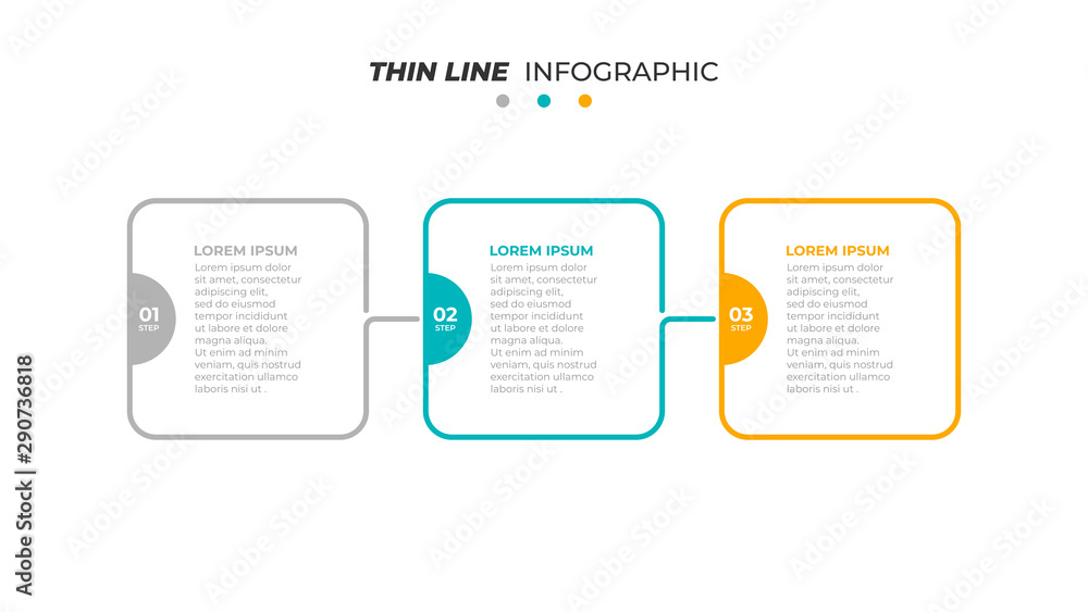 Vector infographic template. Business concept with 3 steps, options, processes and square text box creative design. Vector illustration. Vector infographic template. Business concept with 3 steps, options, processes and square text box creative design. Vector illustration.