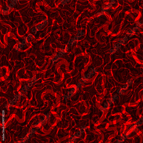 Hand drawn vector background with abstract red lines