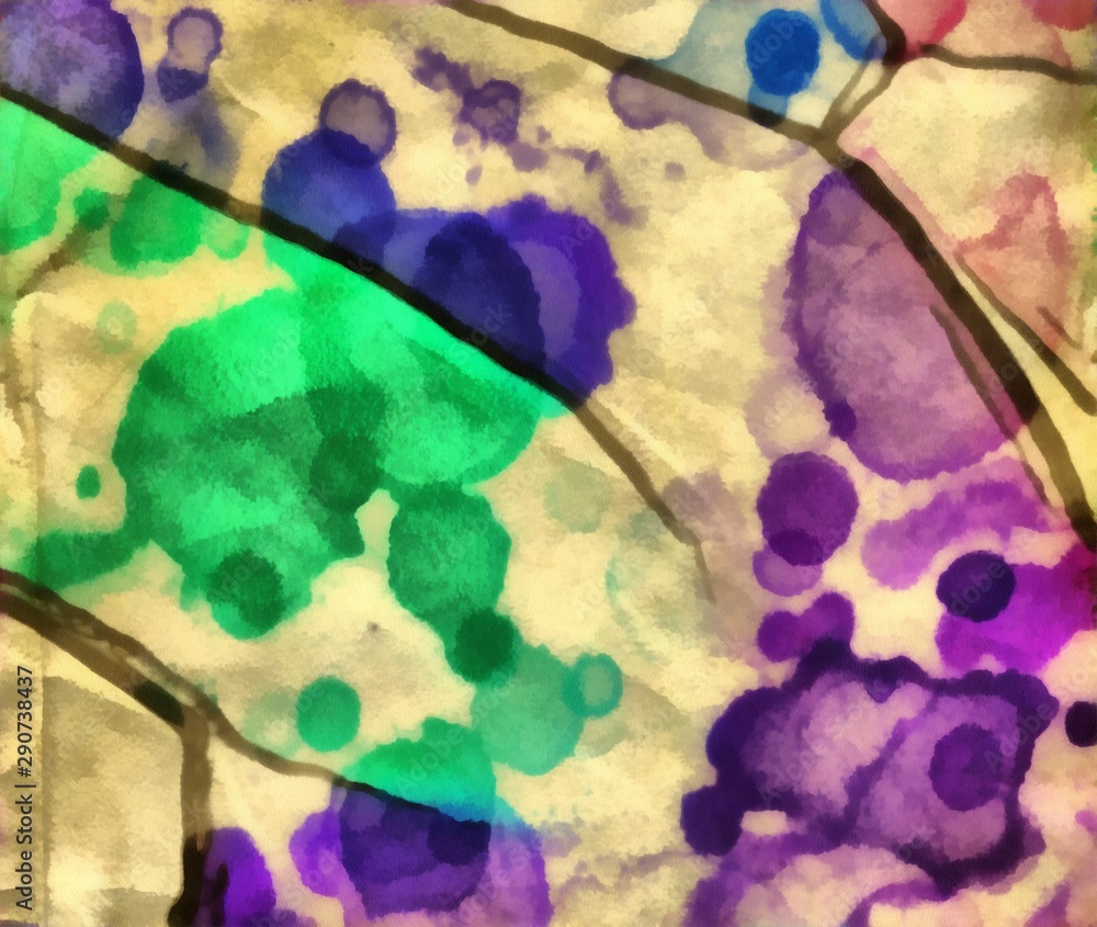 Fototapeta premium Abstraction painted in oil. Colorful texture background. Multicolored wallpaper graphic design. Pattern for creating artworks and prints. Crazy bright colors style. Cartoon draw.