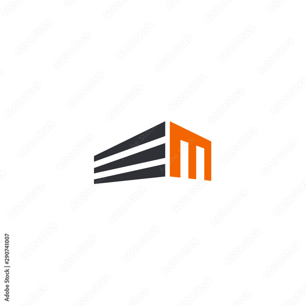 M initial letter, modern logo design template M initial letter, modern logo design template