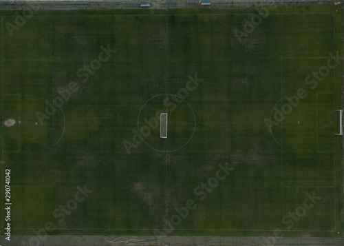 Large football field from a height.