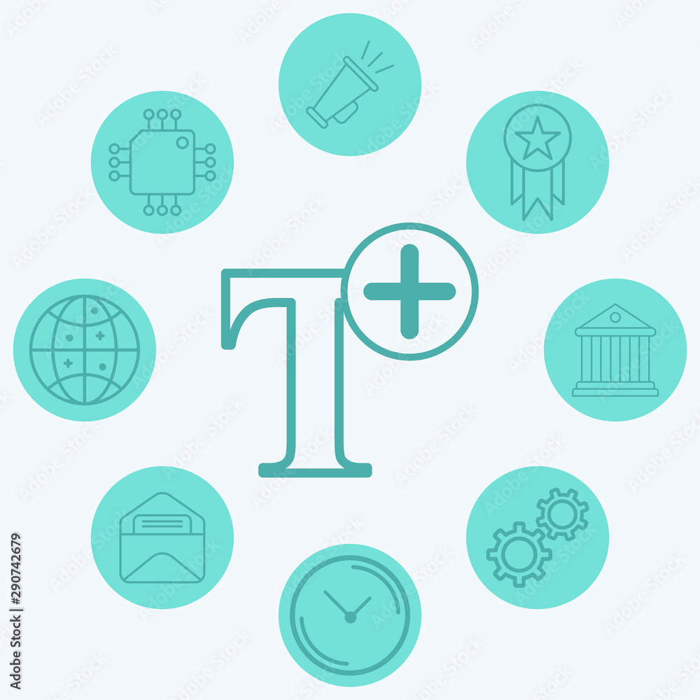 Add font vector icon sign symbol Add font vector icon sign symbol