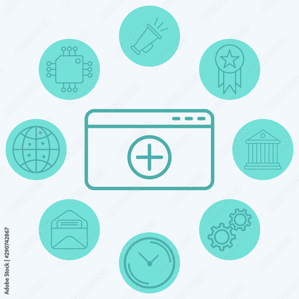 Add web page vector icon sign symbol Add web page vector icon sign symbol