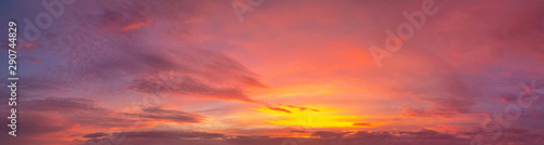 Amazing View of Red Sunset over Tenerife Island © toyechkina