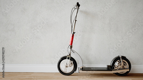 Wallpaper Mural Elektroroller in der Wohnung zum Thema Elektromobilität in der Stadt - 3D Rendering Torontodigital.ca