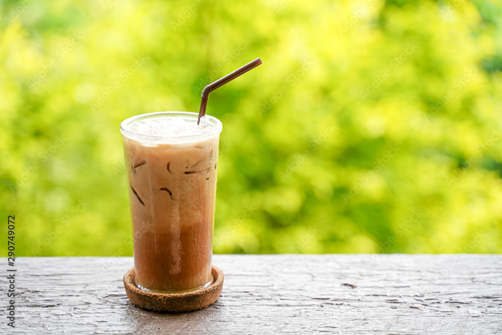 Fresh Ice coffee with beautiful bokeh Background Fresh Ice coffee with beautiful bokeh Background