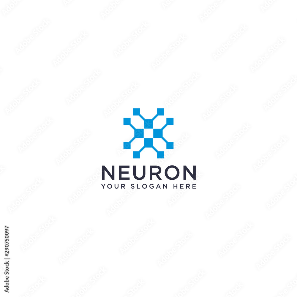 Fototapeta premium Abstract Neuron Logo. vector