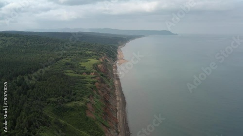 Sea shore. Aleksandrovsk-Sakhalinsky. Sakhalin island. 2019 year. photo