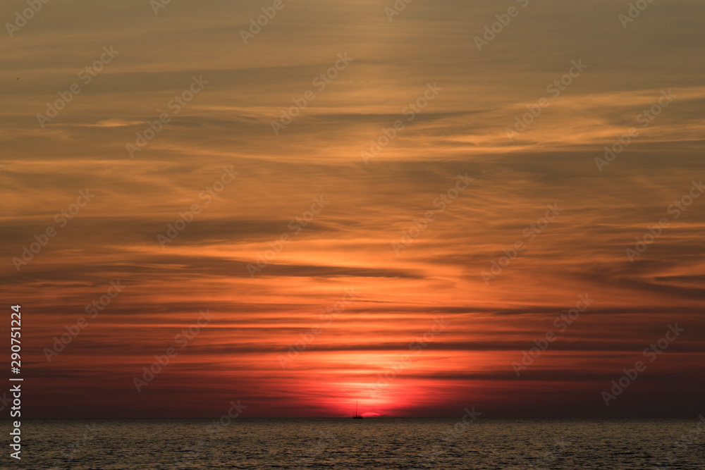 Sunset on Kamenjak peninsula, Istria, Croatia