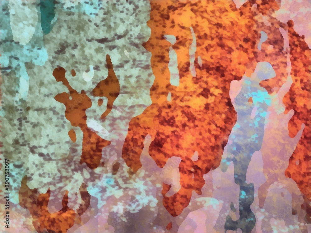 Fototapeta premium Abstraction painted in oil. Colorful texture background. Multicolored wallpaper graphic design. Pattern for creating artworks and prints.