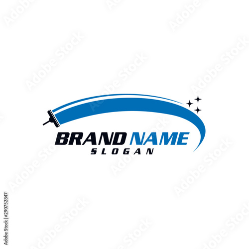 cleaning clean service logo icon vector template