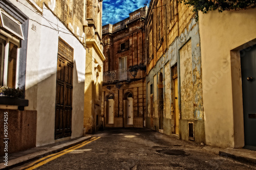 Typical Narrow Road in Gharghur, Malta © Sandro