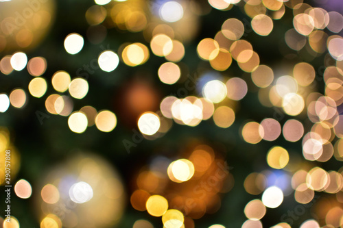 Christmas bokeh light abstract holiday background