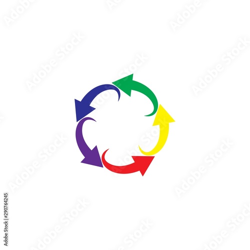  Arrows vector illustration icon logo template design