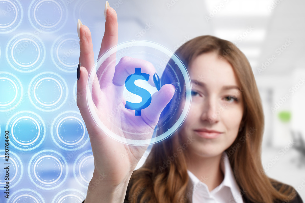 The concept of business, technology, the Internet and the network. A young entrepreneur working on a virtual screen of the future and sees the inscription: The concept of business, technology, the Internet and the network. A young entrepreneur working on a virtual screen of the future and sees the inscription: