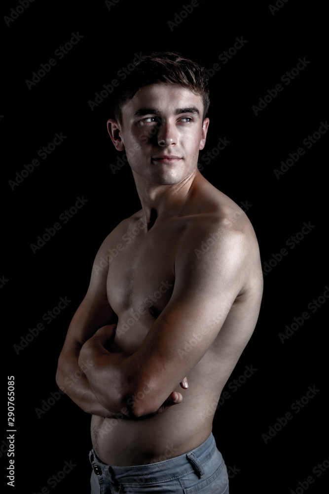 Fototapeta premium Low Key Studio Portrait