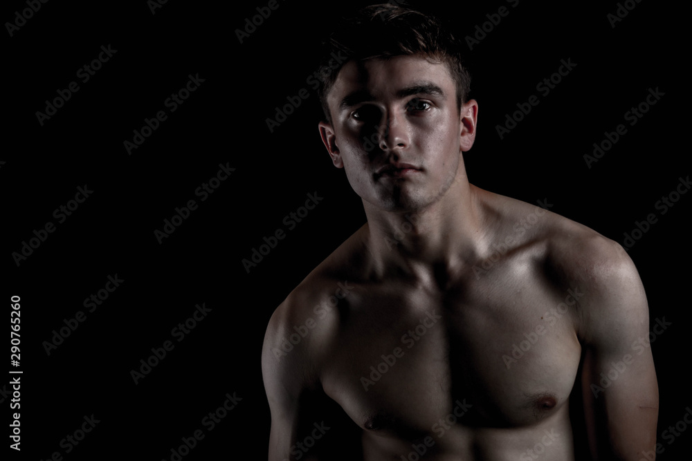 Fototapeta premium Low Key Studio Portrait