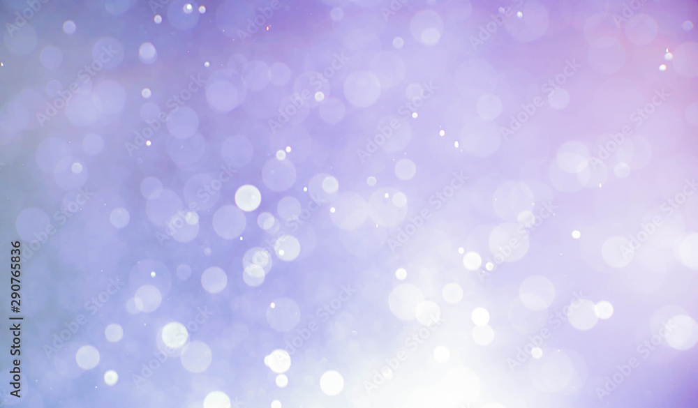 Fototapeta premium Abstract soft pastel purple background with white bokeh