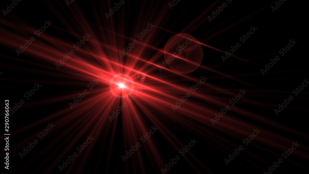 Bright Red Lens Flare Bright Red Lens Flare