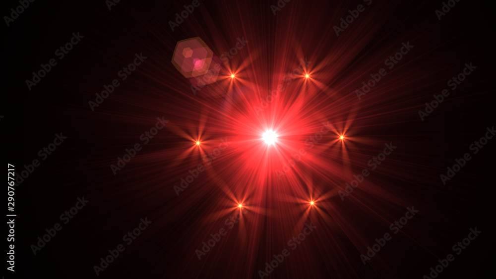 Bright Red Lens Flare Bright Red Lens Flare