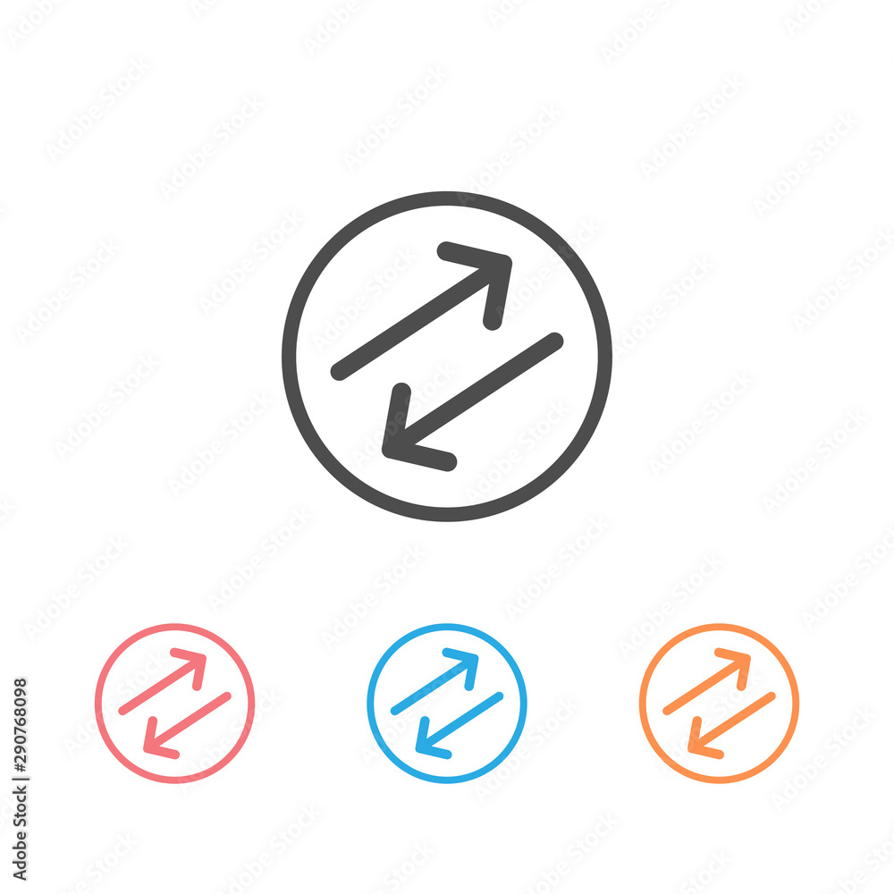 Arrow icon set. Vector
