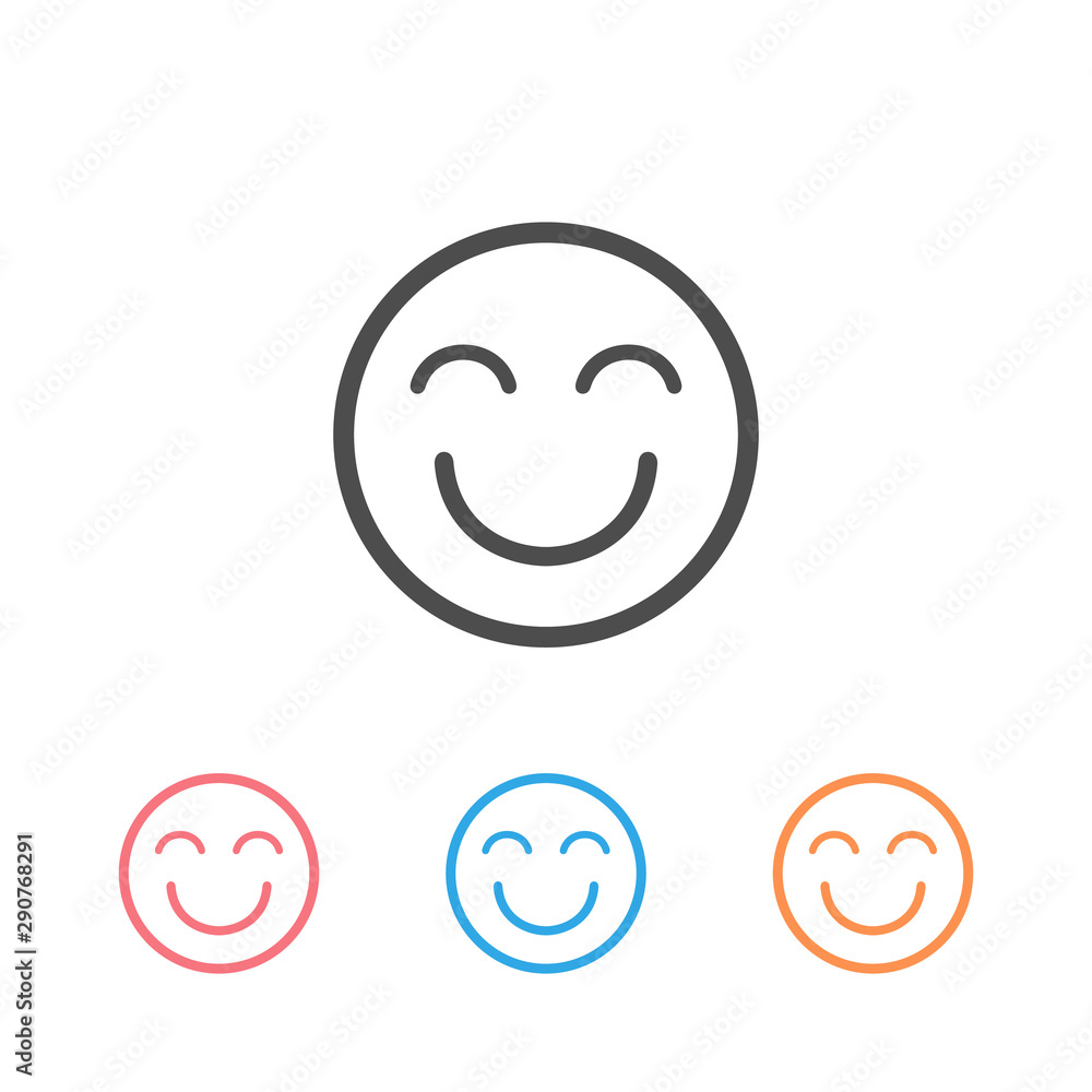 Emoji Happy Icon Set Vector Emoji Happy Icon Set Vector