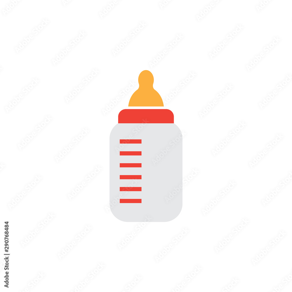 Baby bottle graphic design template vector isolated