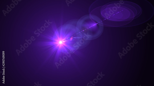 Bright Purple Lens Flare