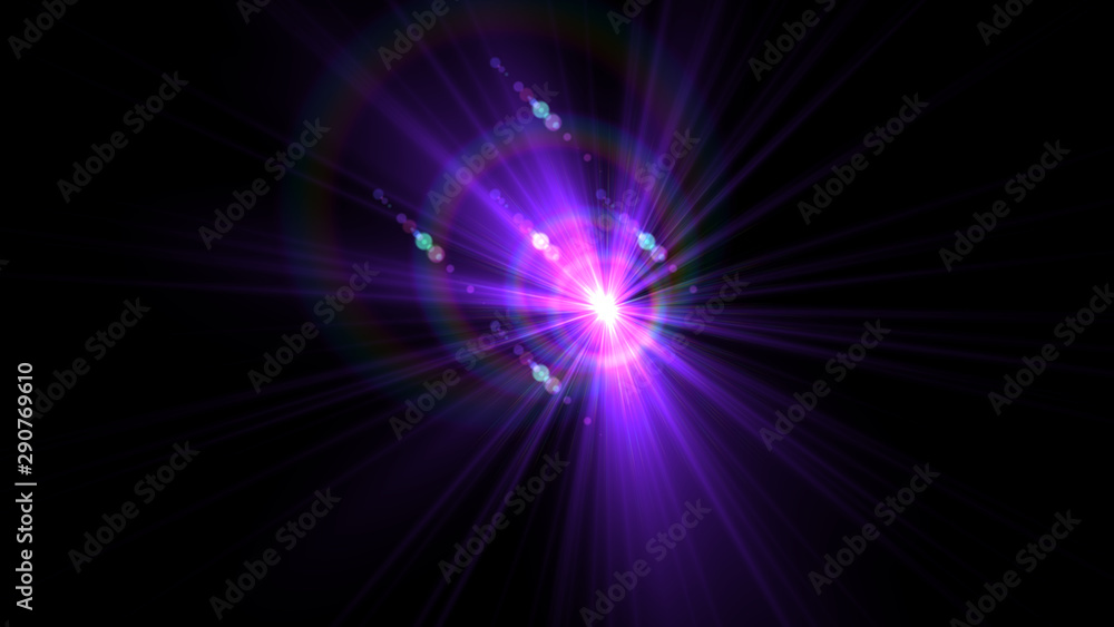 Bright Purple Lens Flare