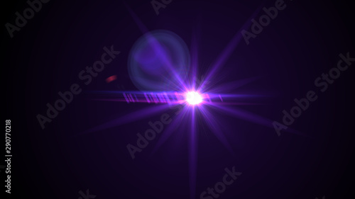 Bright Purple Lens Flare