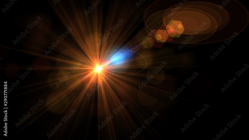 Bright Orange Lens Flare Bright Orange Lens Flare